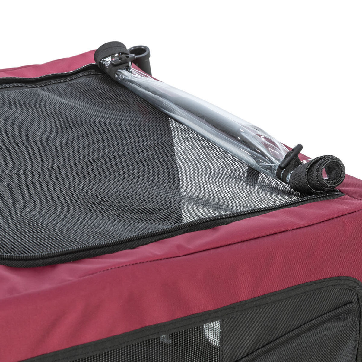 Trixie Cykelvagn  svart/röd 